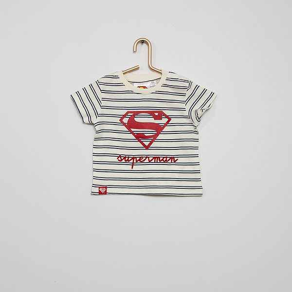 T Shirt Superman Bebe Garcon Blanc Raye Kiabi 4
