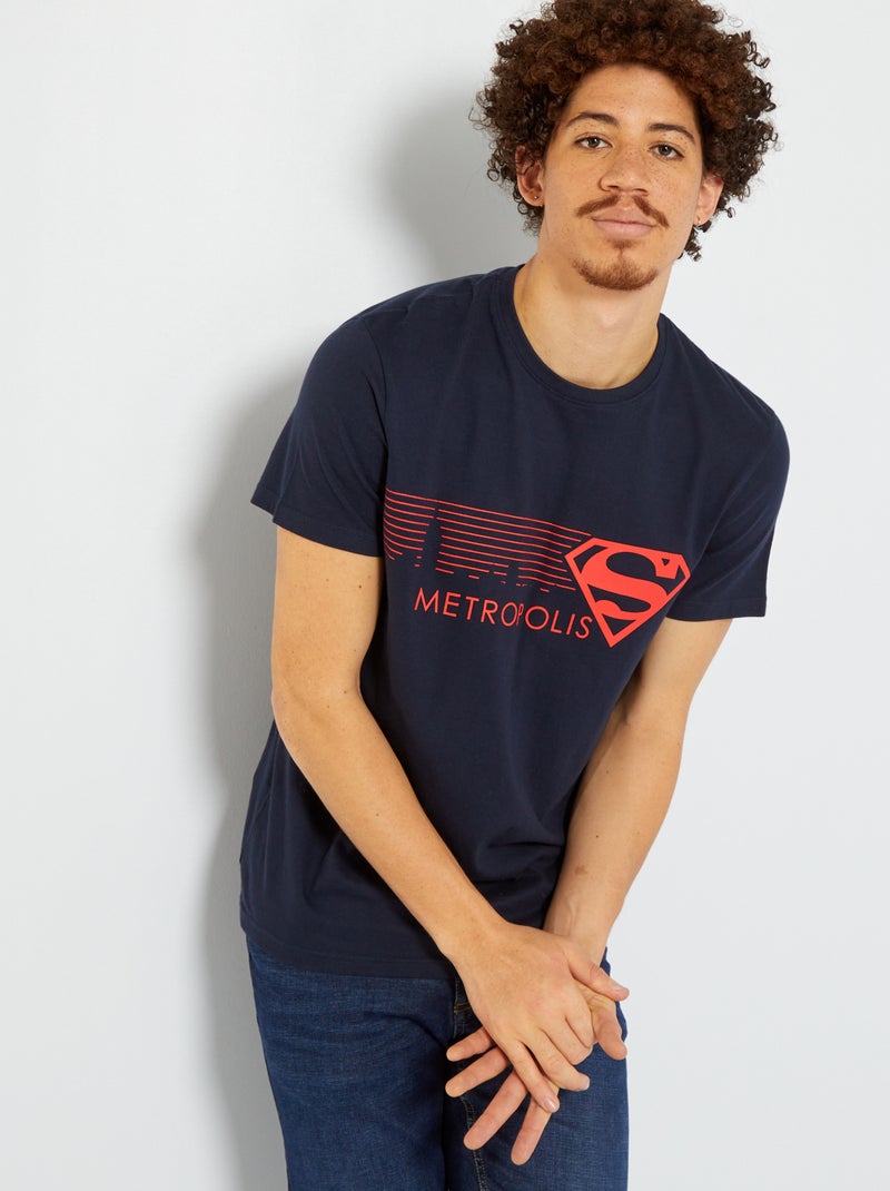 T-shirt bleu roi / rouge / jaune Superman | La Redoute