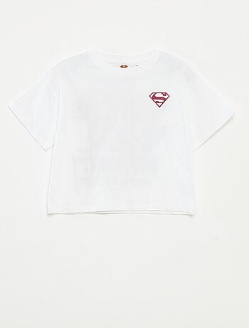 T-shirt 'Superman' 'DC Comics' à manches courtes imprimé recto/verso