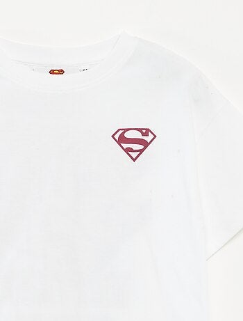 T-shirt 'Superman' 'DC Comics' à manches courtes imprimé recto/verso