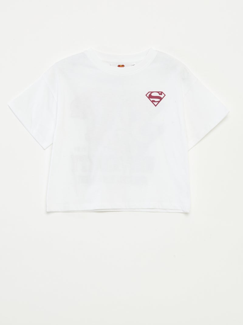 T-shirt 'Superman' 'DC Comics' à manches courtes Blanc - Kiabi