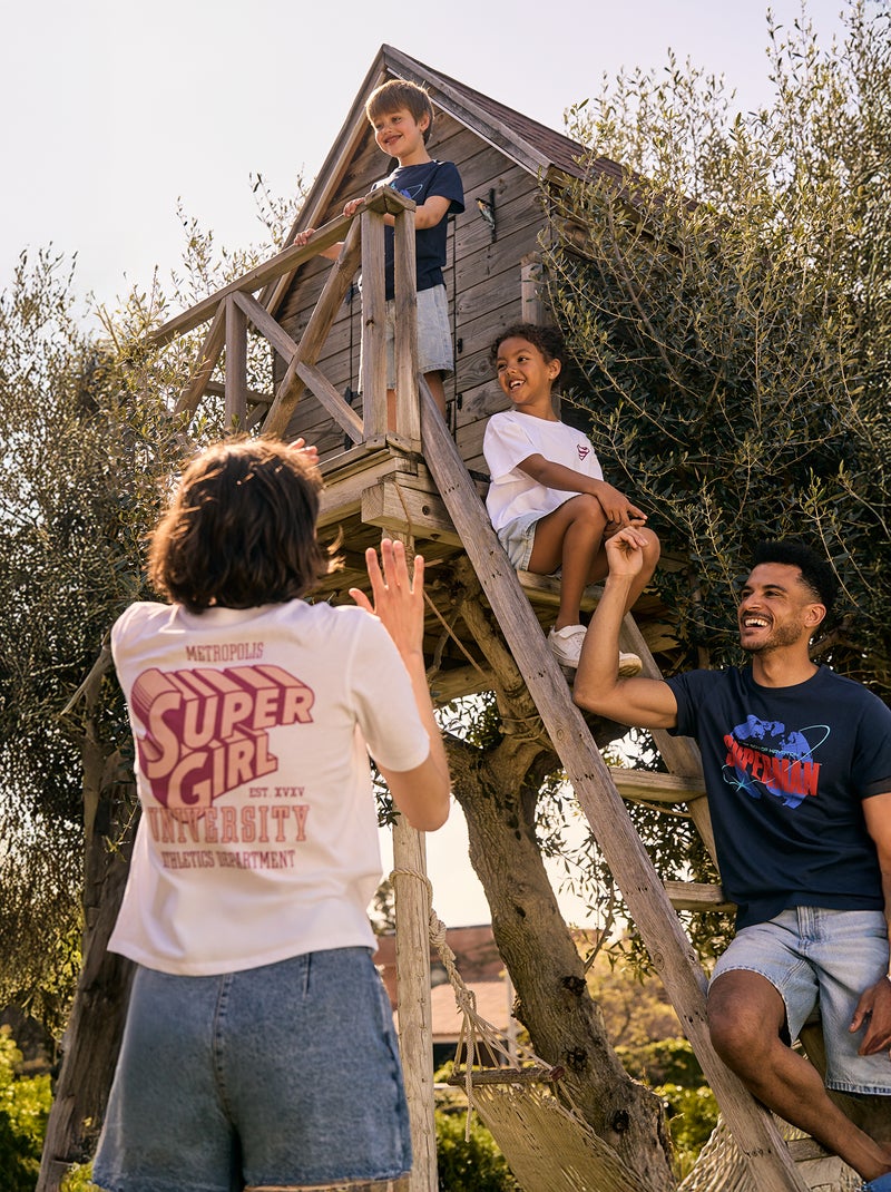 T-shirt 'Superman' 'DC Comics' à manches courtes Blanc - Kiabi