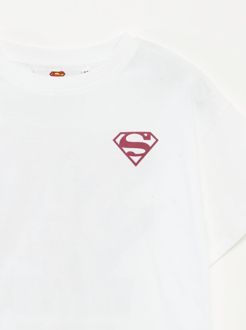 T-shirt 'Superman' 'DC Comics' à manches courtes Blanc - Kiabi