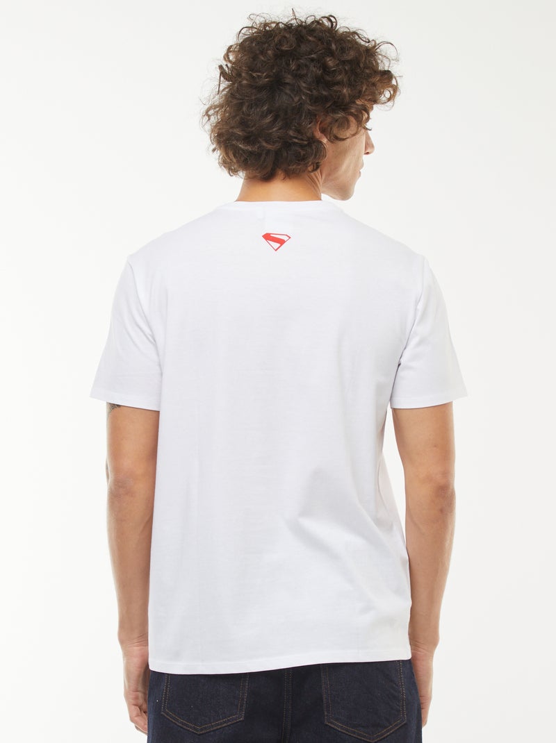 T-shirt 'Superman' 'DC Comics'  manches courtes Blanc - Kiabi