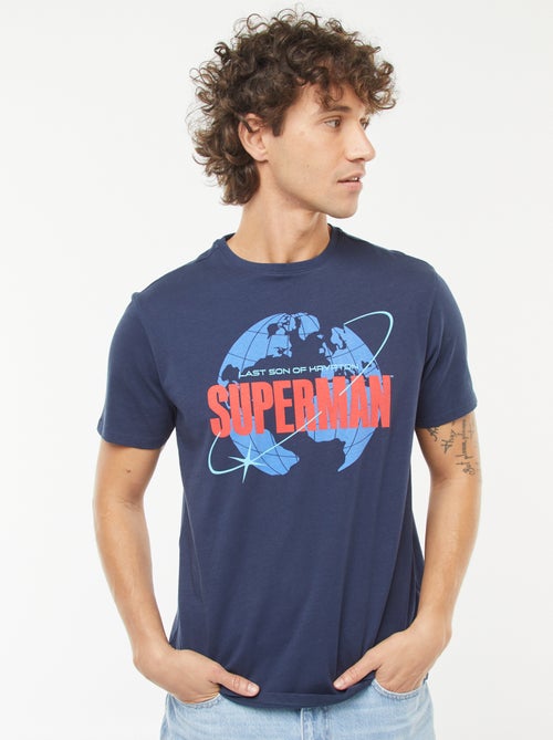 T-shirt 'Superman' 'DC Comics'  manches courtes - Kiabi