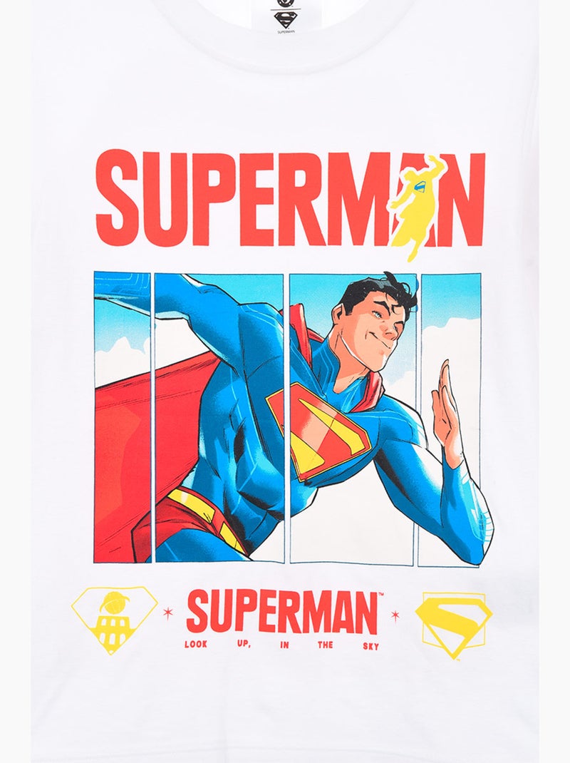 T-shirt Superman  | Licence Officielle Blanc - Kiabi