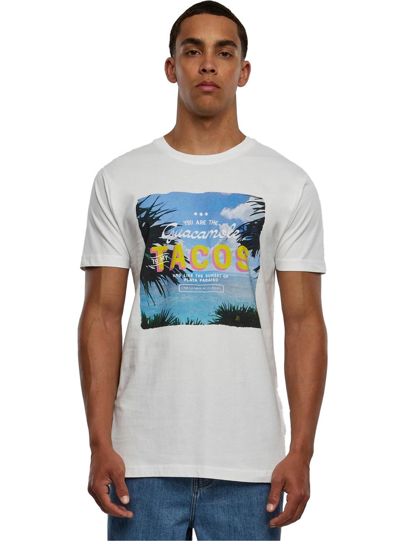 T-shirt tacos - mister tee Blanc - Kiabi