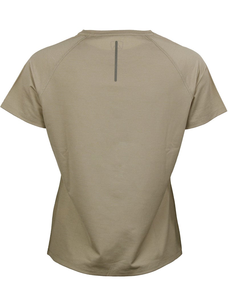T-shirt technique manches courtes ACTUS - PEAK MOUNTAIN Gris taupe - Kiabi