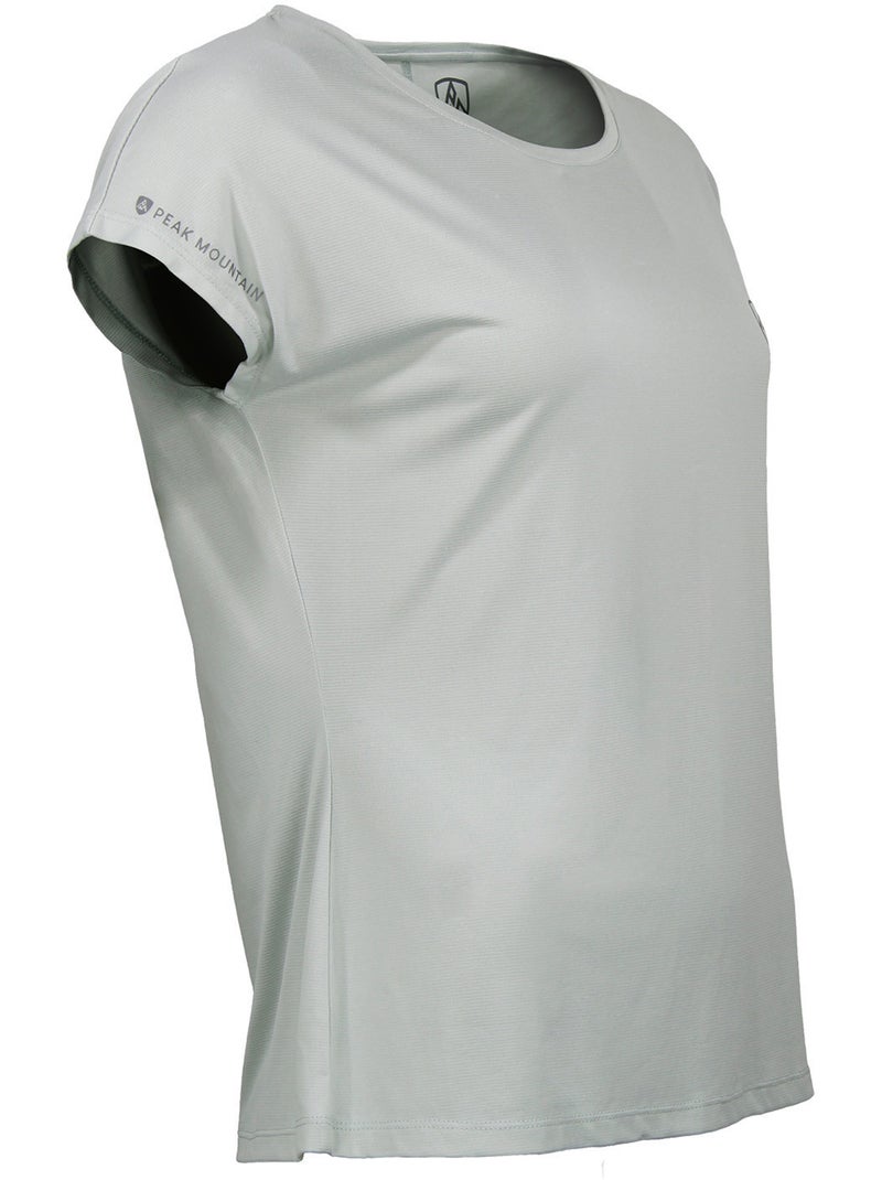 T-shirt technique manches courtes AZOKA - PEAK MOUNTAIN Gris clair - Kiabi