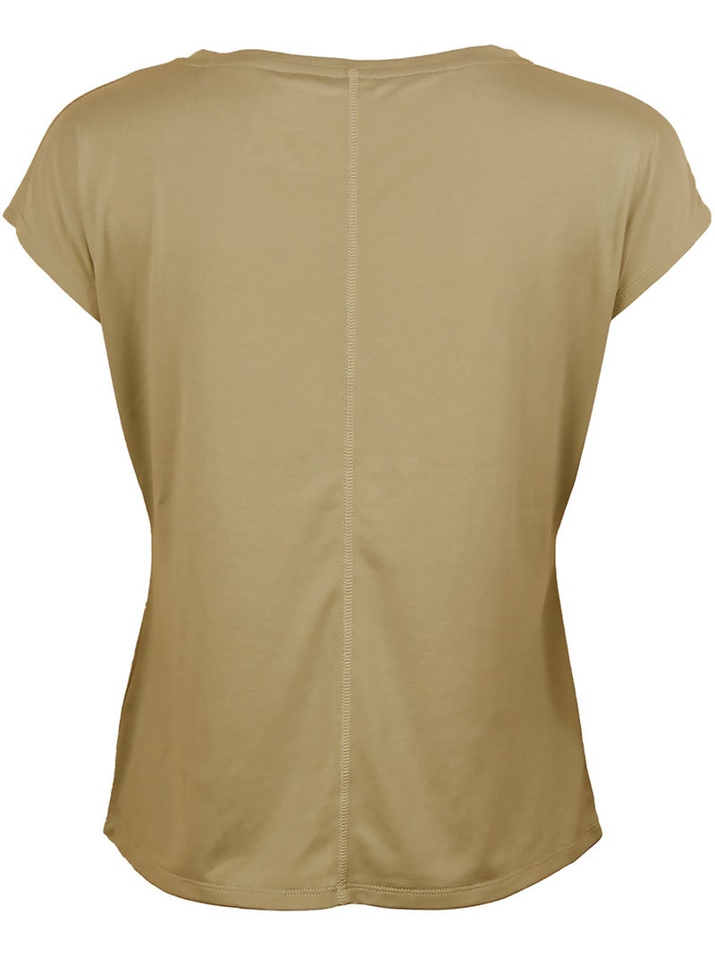 T-shirt technique manches courtes AZOKA - PEAK MOUNTAIN Gris taupe - Kiabi
