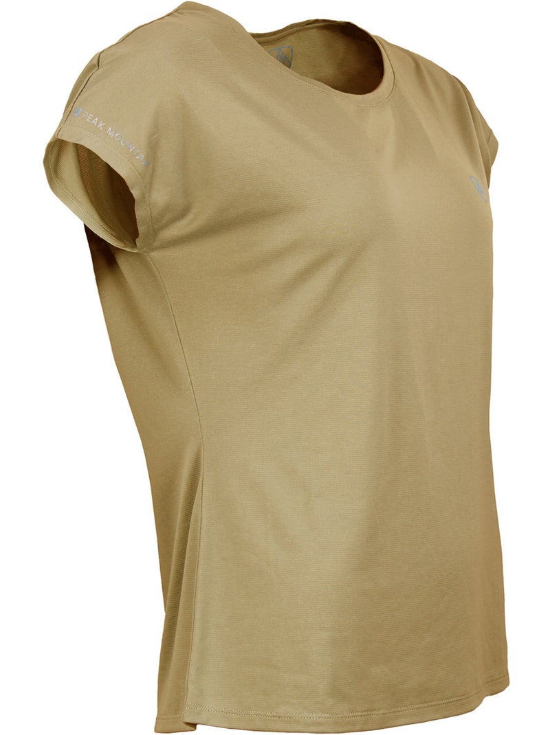T-shirt technique manches courtes AZOKA - PEAK MOUNTAIN Gris taupe - Kiabi