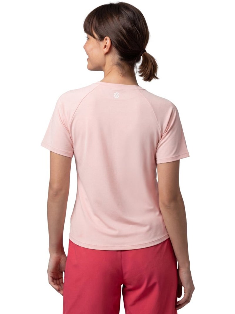 T-shirt technique randonnée femme femme waterton-w Rose - Kiabi