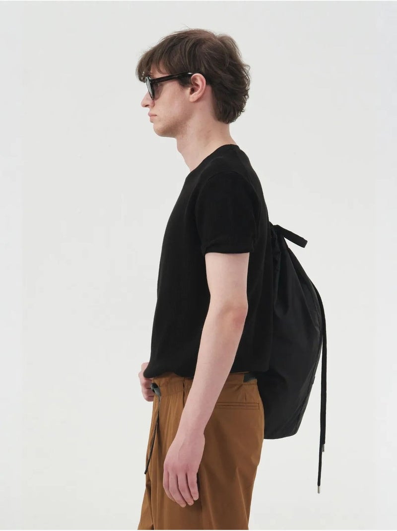 T-shirt texturé à col rond pour homme giesto Noir - Kiabi