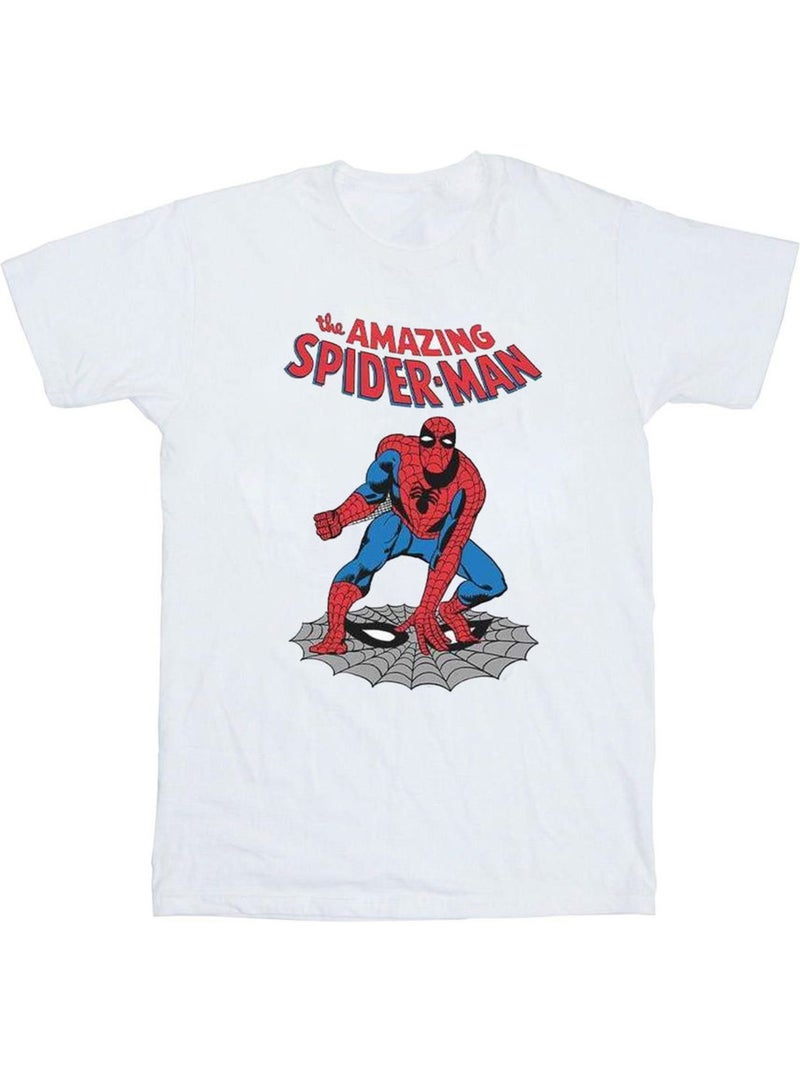 T-shirt the amazing homme araignée - marvel Blanc - Kiabi
