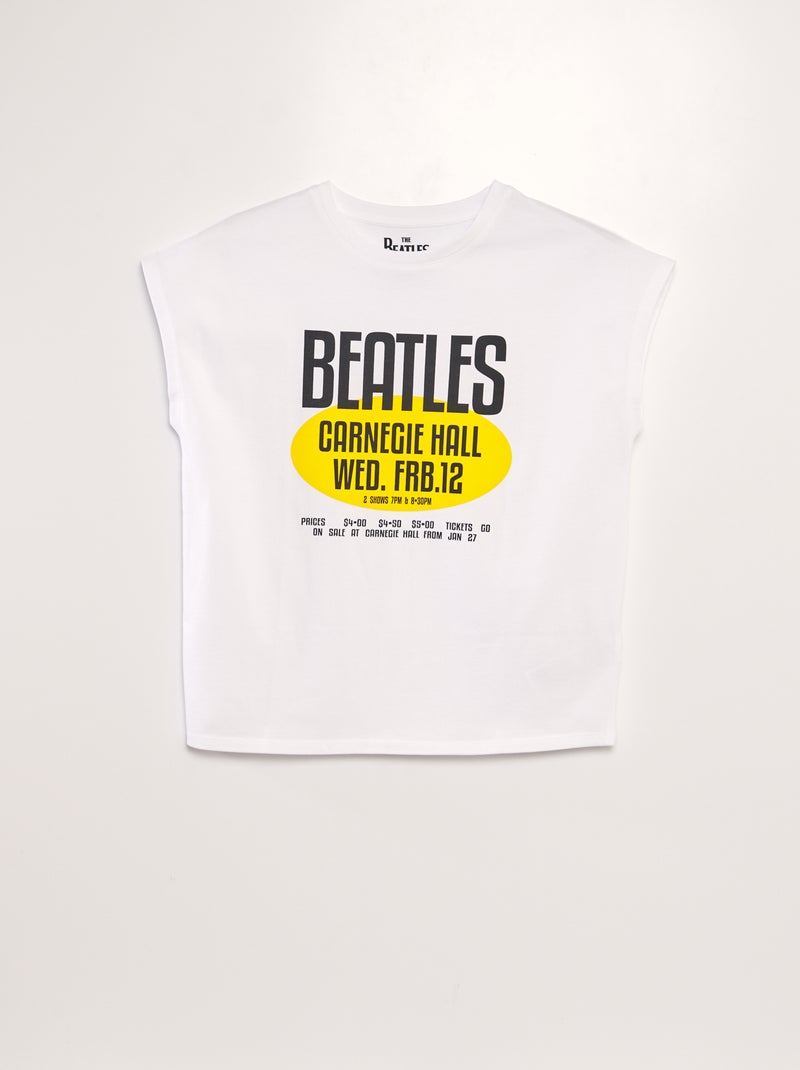 T-shirt 'The Beatles' blanc - Kiabi