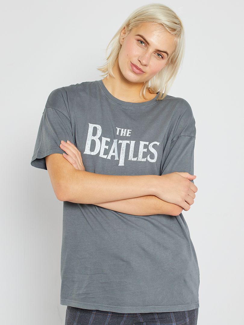 T-shirt 'The Beatles' gris - Kiabi