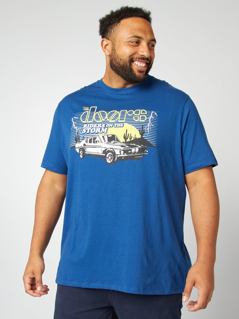 T-shirt 'The Doors' Bleu - Kiabi