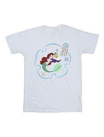 T-shirt the la petite sirène reading a book - disney