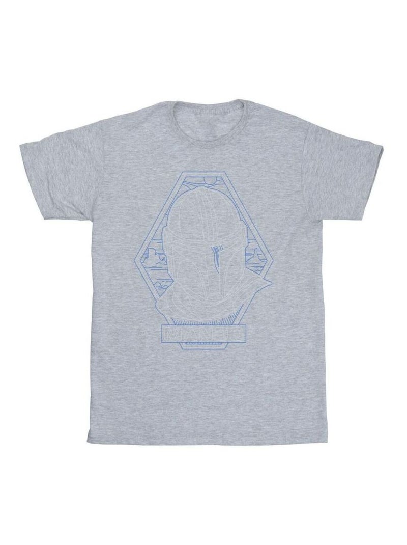 T-shirt the mandalorian - la guerre des étoiles Gris chiné - Kiabi