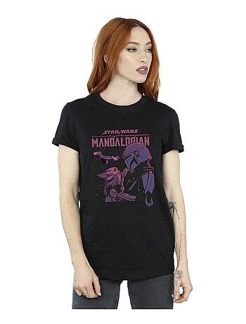 T-shirt the mandalorian hello friend - la guerre des étoiles