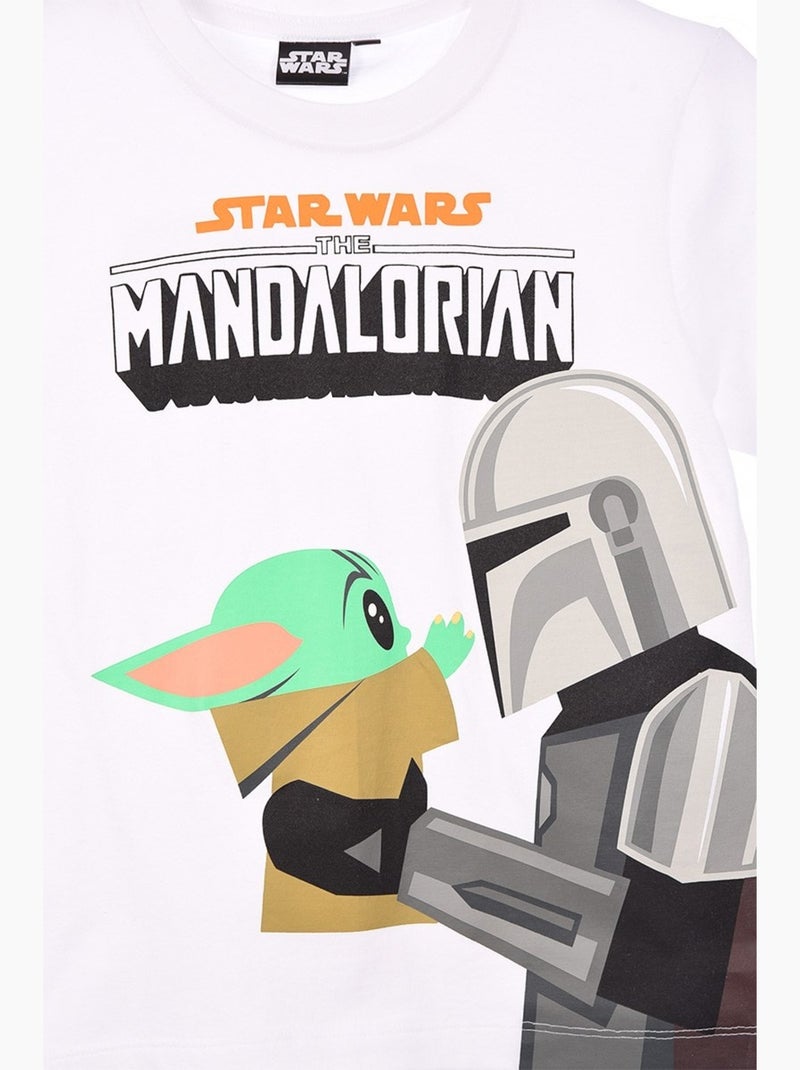 T-Shirt The Mandalorian| Licence Officielle Blanc - Kiabi