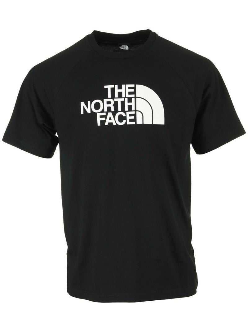 T-shirt The North Face M S/S Raglan Easy Tee Noir Blanc - Kiabi