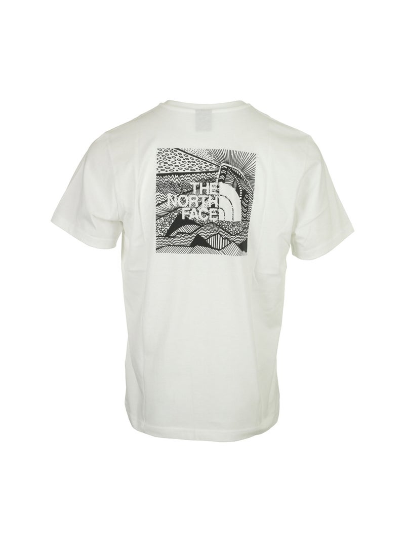 T-shirt The North Face M S/S Redbox Celebration Tee Blanc Noir - Kiabi