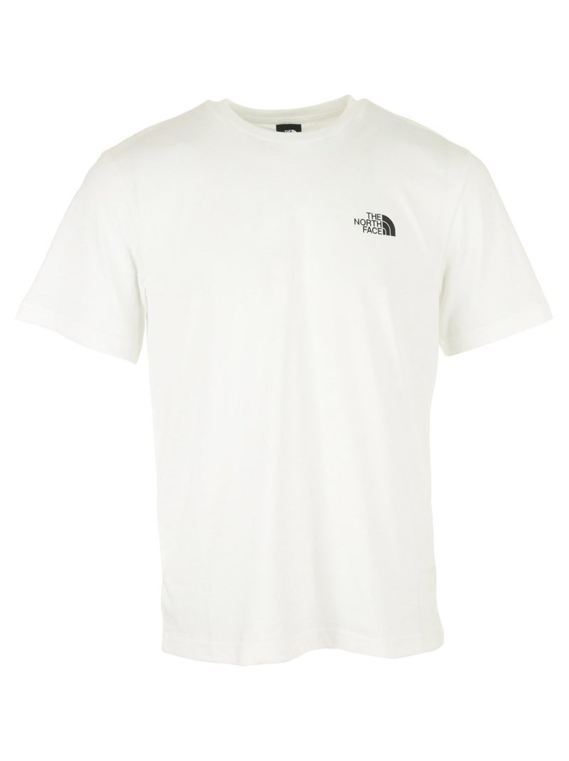 T-shirt The North Face M S/S Simple Dome Tee Blanc Noir - Kiabi
