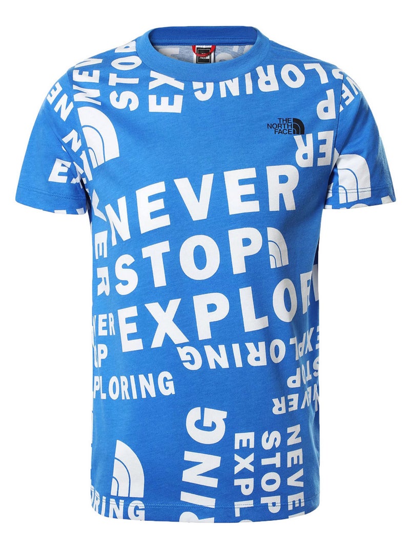T-shirt The North Face Simple Dome Tee Kids Bleu - Kiabi