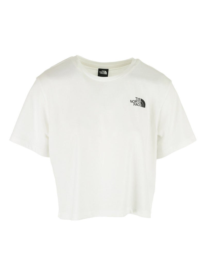 T-shirt The North Face W Simple Dome Cropped Slim Tee Blanc - Kiabi