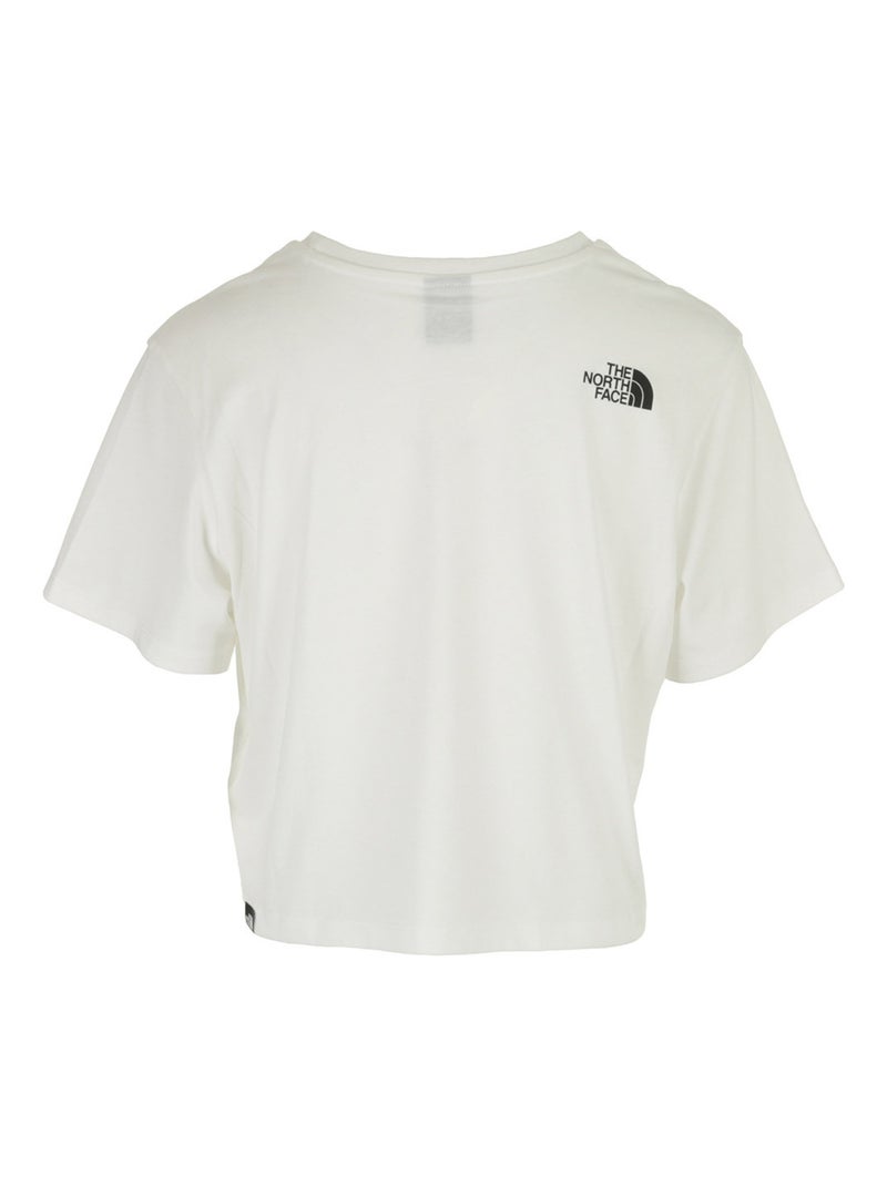 T-shirt The North Face W Simple Dome Cropped Slim Tee Blanc - Kiabi