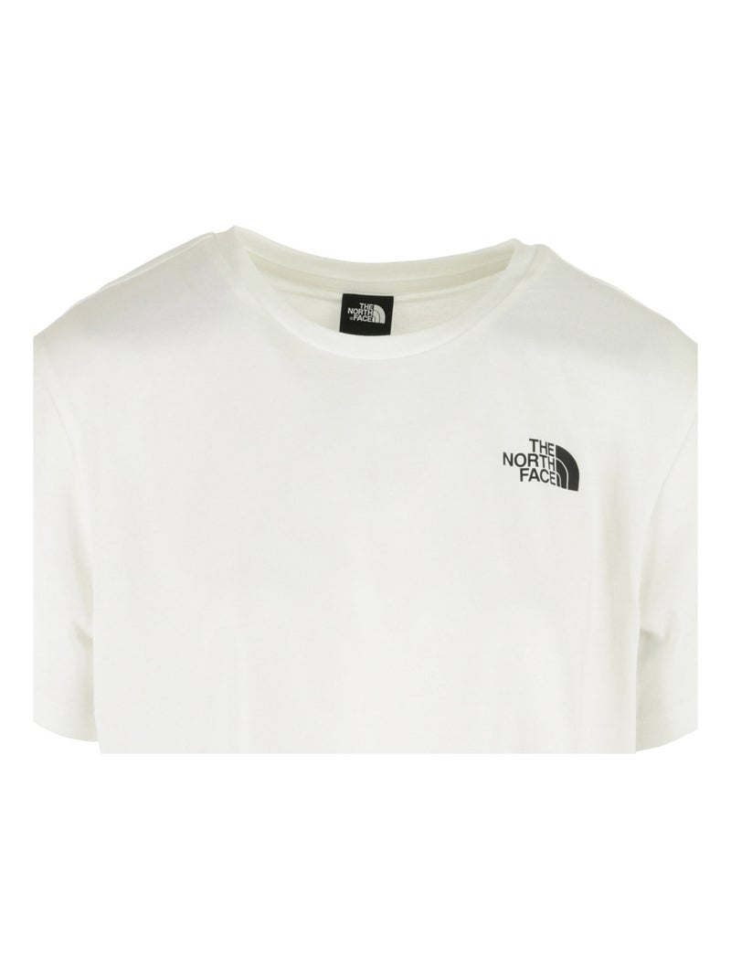 T-shirt The North Face W Simple Dome Cropped Slim Tee Blanc - Kiabi
