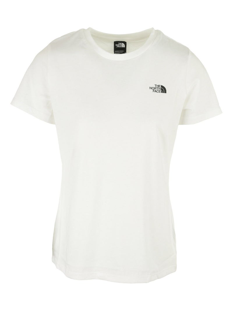 T-shirt The North Face W S/S Simple Dome Slim Tee Blanc - Kiabi