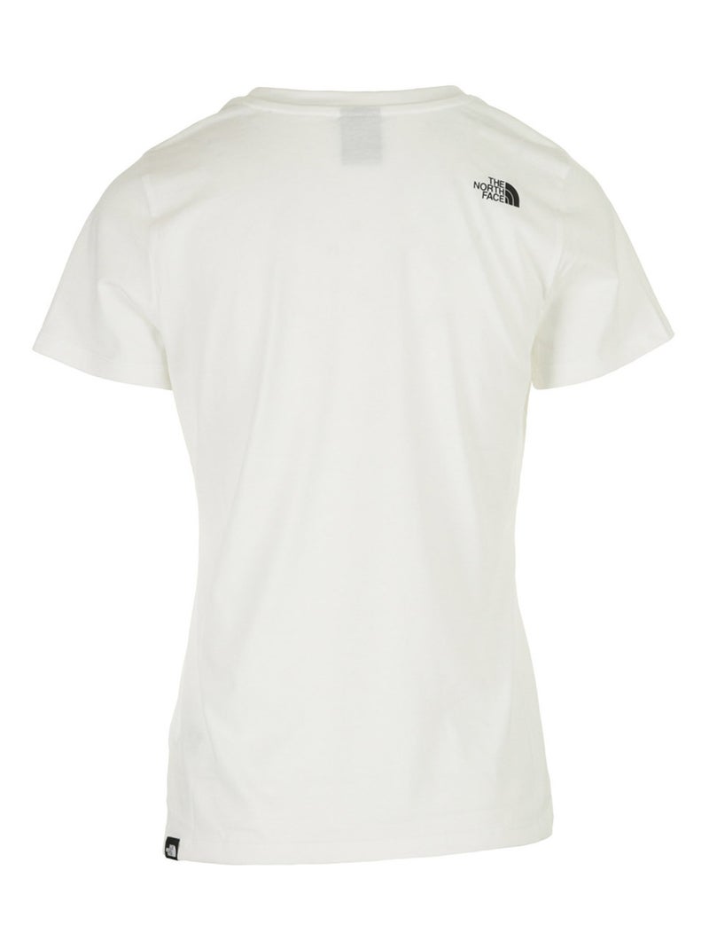 T-shirt The North Face W S/S Simple Dome Slim Tee Blanc - Kiabi