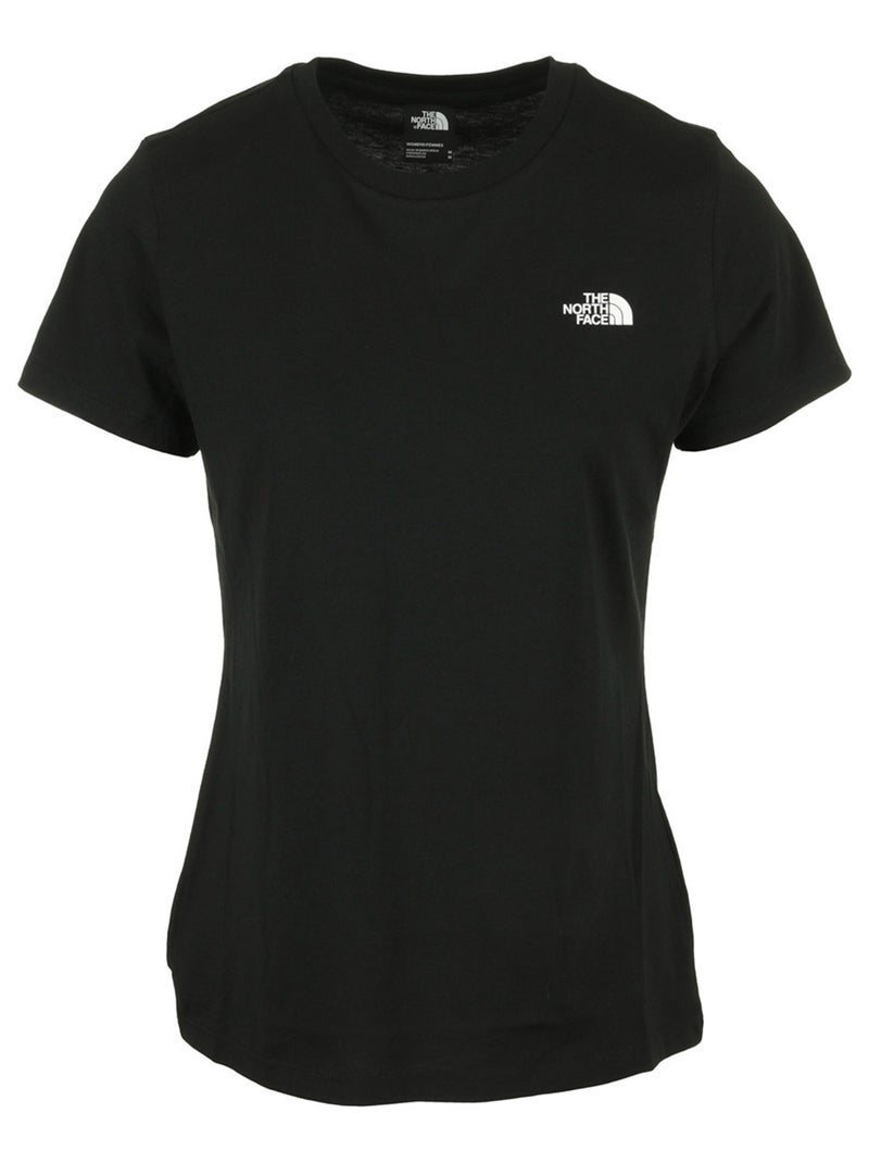 T-shirt The North Face W S/S Simple Dome Slim Tee Noir - Kiabi