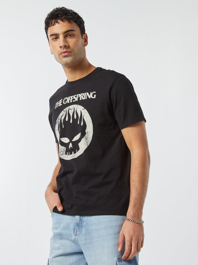 T-shirt The Offspring manches courtes noir - Kiabi