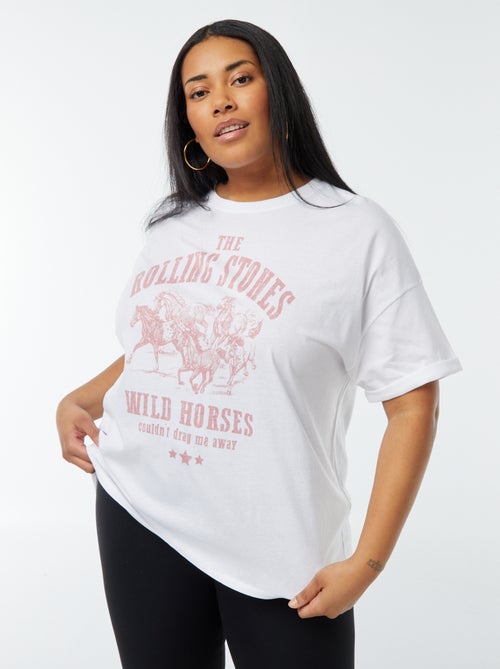 T-shirt 'The Rolling Stones' manches courtes - Kiabi