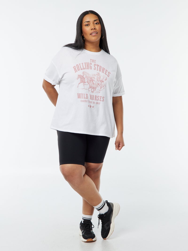 T-shirt 'The Rolling Stones' manches courtes BLANC - Kiabi