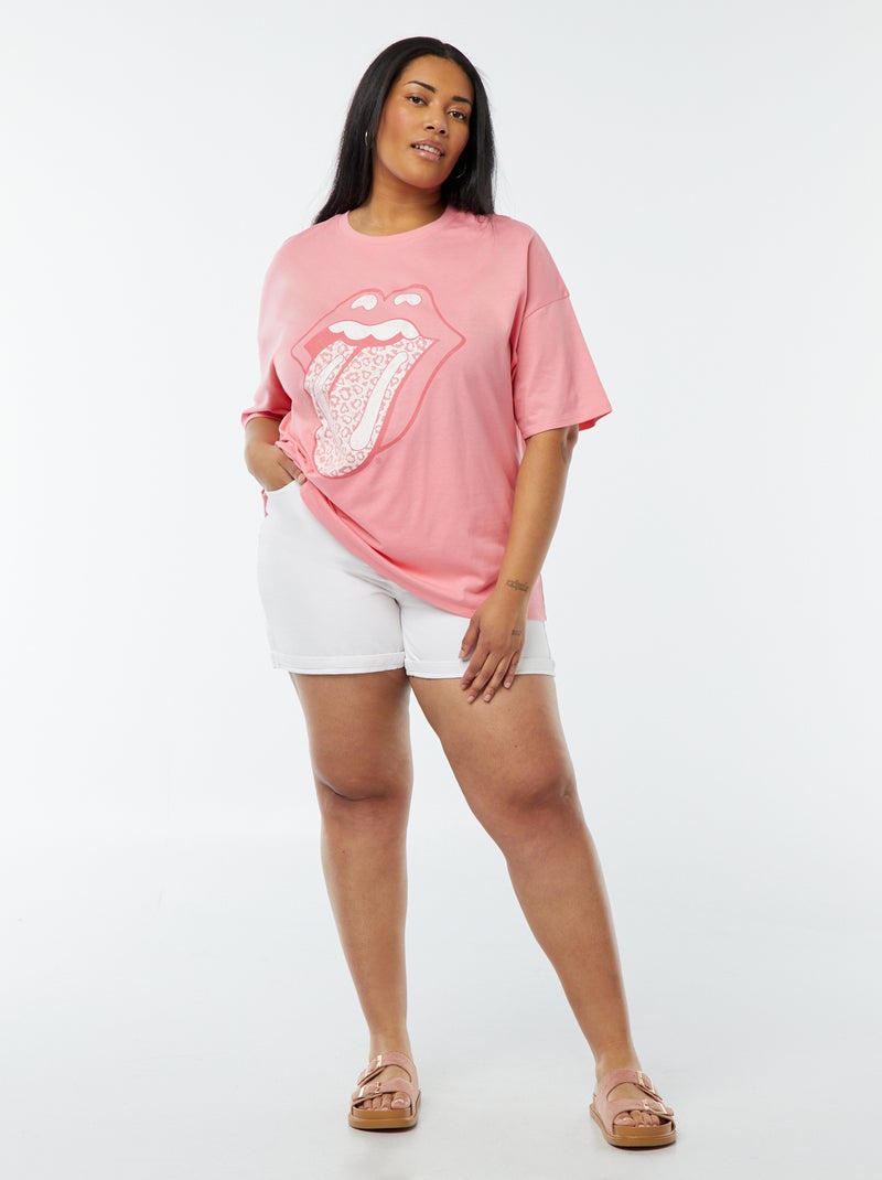 T-shirt 'The Rolling Stones' manches courtes BLANC - Kiabi