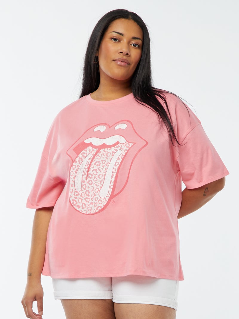 T-shirt 'The Rolling Stones' manches courtes BLANC - Kiabi
