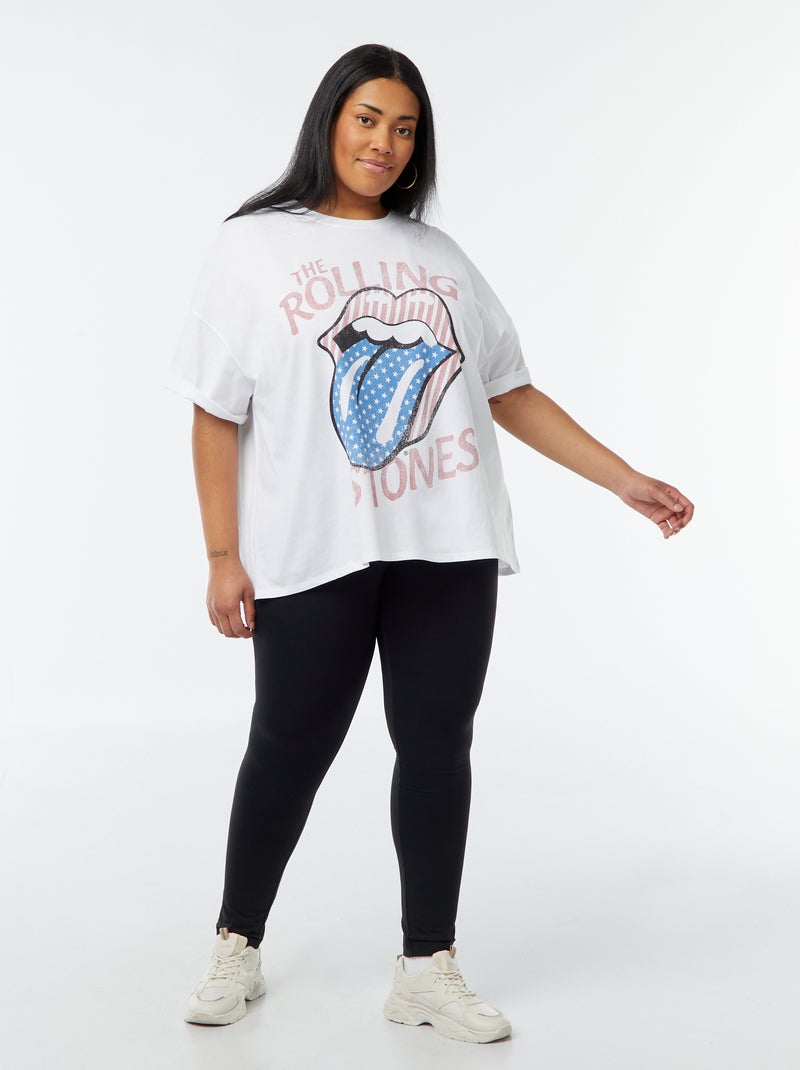 T-shirt 'The Rolling Stones' manches courtes BLANC - Kiabi