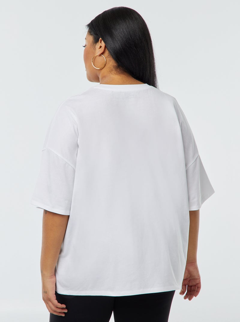 T-shirt 'The Rolling Stones' manches courtes BLANC - Kiabi