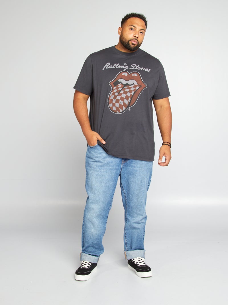 T-shirt 'The Rolling Stones' manches courtes Noir - Kiabi