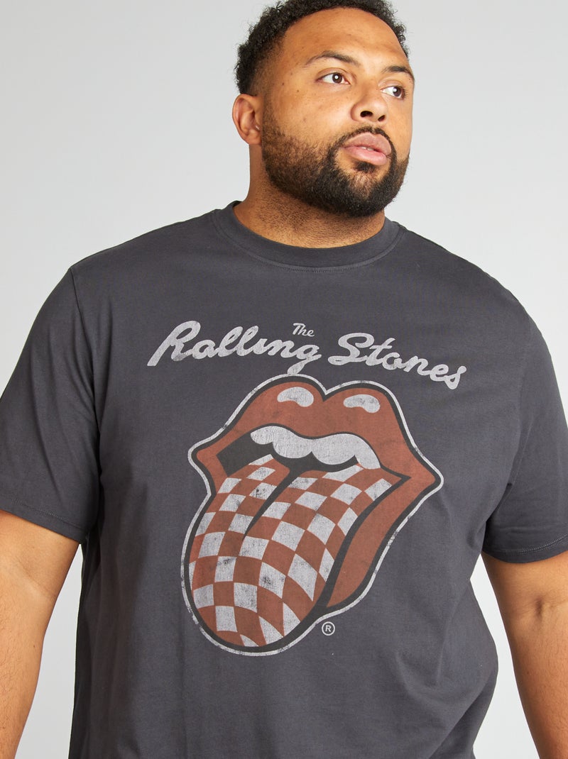 T-shirt 'The Rolling Stones' manches courtes Noir - Kiabi