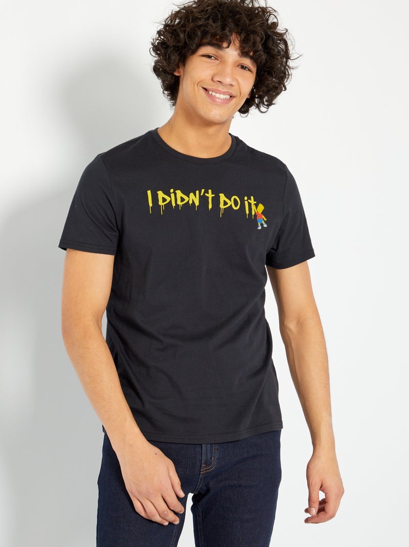 T-shirt ' The Simpsons' noir - Kiabi