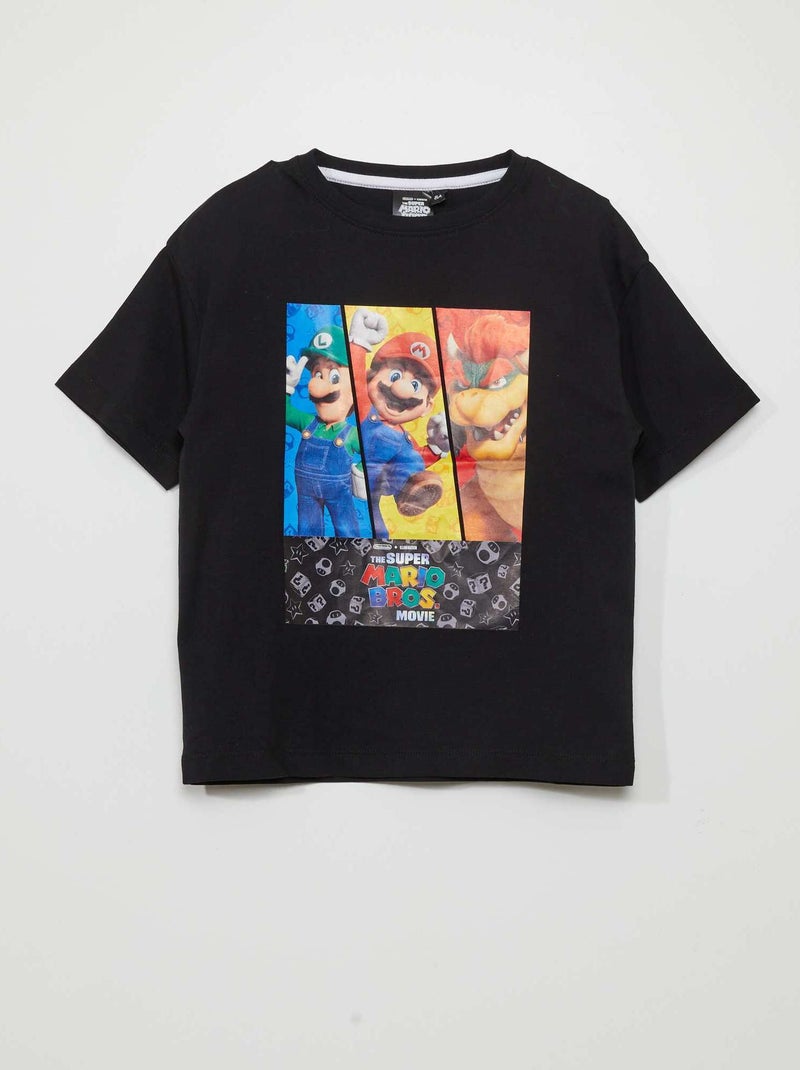 T-shirt 'The Super Mario Bros. Movie' 'Nintendo' noir - Kiabi