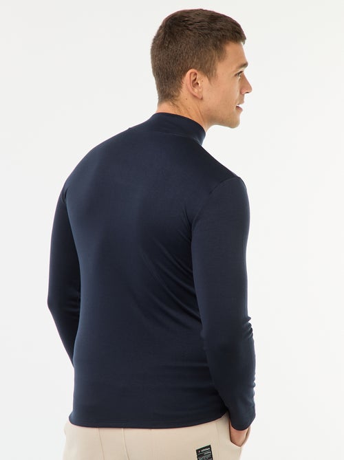 T-shirt thermique à col montant - Kiabi