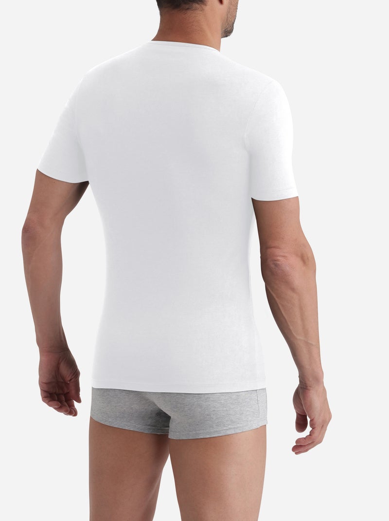T-shirt Thermique Manches Courtes Thermal Blanc - Kiabi