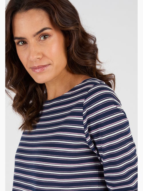 T-shirt Thermolactyl col bateau - Happy D. by Damart - Kiabi