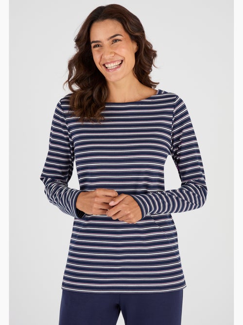 T-shirt Thermolactyl col bateau - Happy D. by Damart - Kiabi